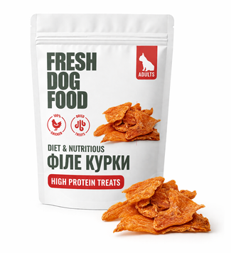 Філе курки сушене Fresh Dog Food 100 г &mdash; ласощі для собак SMK100 фото
