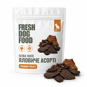 Яловиче асорті сушене Fresh Dog Food 150 г &mdash; ласощі для собак SMBEEF150 фото