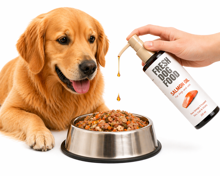 Лососевое масло для собак Fresh Dog Food 200 мл FISHOIL200 фото