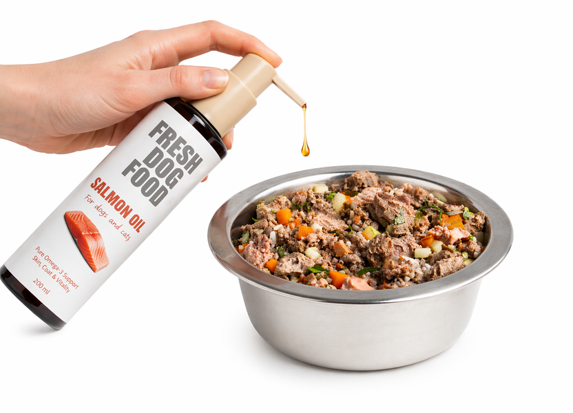 Лососевое масло для собак Fresh Dog Food 200 мл FISHOIL200 фото