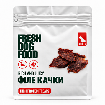 Філе качки сушене Fresh Dog Food 50 г &mdash; ласощі для собак SMDUCK50 фото