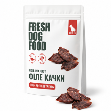 Філе качки сушене Fresh Dog Food 50 г &mdash; ласощі для собак SMDUCK50 фото