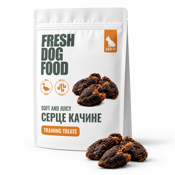 Серце качине сушене Fresh Dog Food 150 г &mdash; ласощі для собак SMDS150 фото
